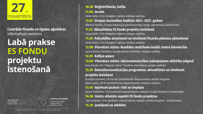 Semināru cikla “Labā prakse ES fondu projektu īstenošanā” noslēgums - Pilsrundālē